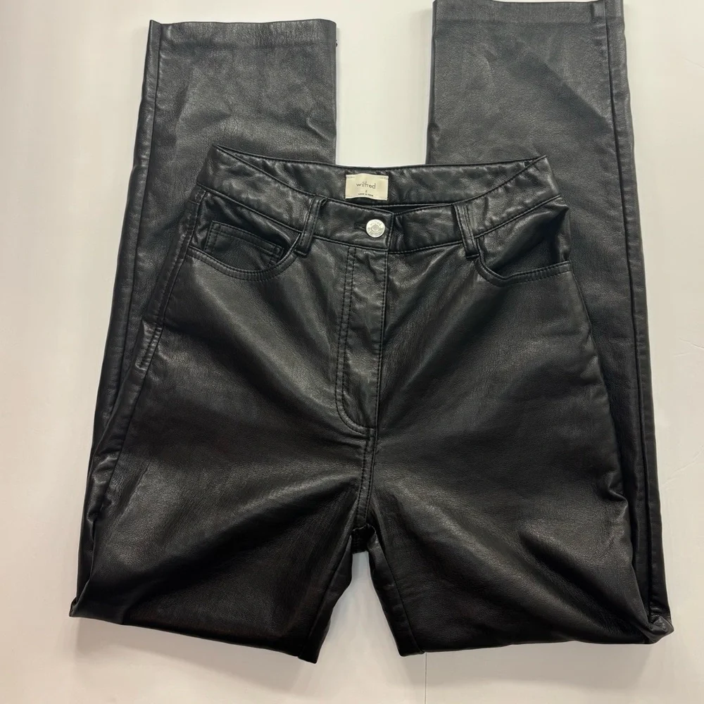 Wilfred by Aritzia The Melina Vegan Leather Pants - Picture 1 of 8